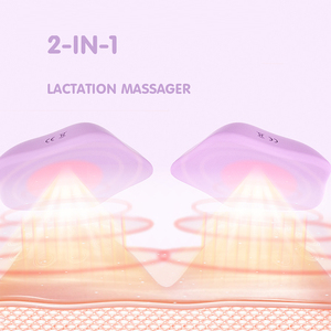 Support d'allaitement en Silicone liquide vibrant masseur d'allaitement multifonction, masseur d'allaitement étanche, chauffant électrique - Product Image 3