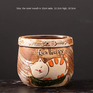 Vente en gros Conteneur de plantes succulentes avec des animaux de dessin animé mignons, pots de fleurs modernes en céramique, décoration de <span class=keywords><strong>jardin</strong></span> maison, idée cadeau bon marché - Product Image 4