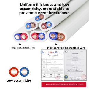 Điện Dây cáp hộ gia đình mềm hai lõi tiêu chuẩn quốc gia rắn PVC đồng nguyên chất 1/1.5/2.5/4/6 vuông dây điện vỏ - Product Image 4