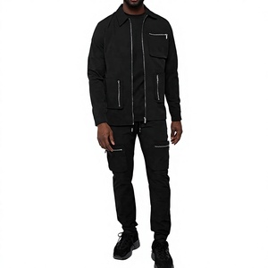 Wholesale Men's Autumn 100% Cotton Jogging Tracksuit Custom Printing High Quality Sports Stylish Casual Tracksuit jackets <b>pants</b> - Product Image 2