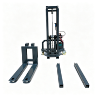 Mini-Lastenaufzug Kleiner Gabelstapler 550kg Kranlift 48V/500A Batterie Vollelektrischer Stapler für Bühnenlicht, Soundboxen und Einzelhandel