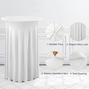 Ayakta masa örtüsü streç Spandex Bar kokteyl masası kapak bezler Spandex Bar masası masa örtüsü - Product Image 2
