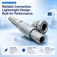 Connecteur circulaire push-pull 1P 8 broches personnalisé avec solutions OEM pour équipements médicaux et industriels