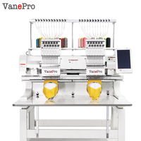 VanePro Nouvelle Machine à Broder 3D à 2 Têtes pour T-shirts et Casquettes, 12/15 Couleurs, Moteur Haute Qualité, Usage Domestique
