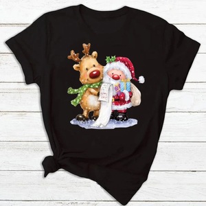 <span class=keywords><strong>Maglietta</strong></span> Casual <span class=keywords><strong>natalizia</strong></span> con stampa a girocollo stampata a girocollo tessuto digitale nuovo anno natale t-shirt - Product Image 1