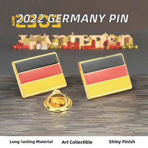 XP-Promos 2025 Venta caliente Bandera de Alemania para Pin de solapa precio de fábrica lindo esmalte insignias broche hecho de aleación de aluminio duradero - Product Image 2