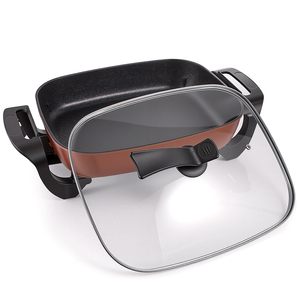 Olla <span class=keywords><strong>El</strong></span>éctrica RAF de 1500W con Revestimiento Antiadherente, Alta Capacidad y Control de Perilla para Cocinar en Familia - Product Image 2