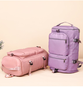 Nueva <span class=keywords><strong>mochila</strong></span> grande de nailon impermeable Unisex, equipaje de <span class=keywords><strong>cabina</strong></span> de moda para hombres y mujeres para senderismo, gimnasio, viaje, plegable, estilo de 50 bolsas - Product Image 1