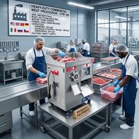 Hachoir et trancheuse à viande professionnelle COPPER MOTOR 4400W (2200W*2) en acier inoxydable de qualité alimentaire, avec fonction de fabrication de saucisses