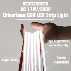 Nuevo Producto: Tira <span class=keywords><strong>LED</strong></span> COB sin Controlador, 220V, Impermeable, con Enchufe, <span class=keywords><strong>Flexible</strong></span>, Cortable, 110V, Ultrafina, <span class=keywords><strong>Luz</strong></span> <span class=keywords><strong>LED</strong></span> de Cuerda - Product Image 4