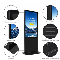 Pantalla LCD Vertical de Alta Definición 4K UHD para Señalización Digital en Interiores, Pantalla Publicitaria con Pantalla Táctil Antideslumbrante para Elevador