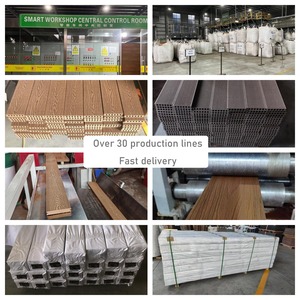 Trung Quốc Nhà cung cấp cung cấp sàn gạch không thấm nước co-đùn chải <span class=keywords><strong>WPC</strong></span> <span class=keywords><strong>decking</strong></span> cho sử dụng ngoài trời - Product Image 3