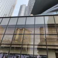 Système de mur-rideau en verre trempé architectural, utilisation extérieure pour hôtels et villas, façade de grande taille, cadre en alliage d'aluminium, design moderne