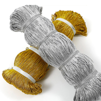 Cordon élastique étiquette de trésor élastique étiquette coton jute étiquette corde or brillant pour étiquettes volantes