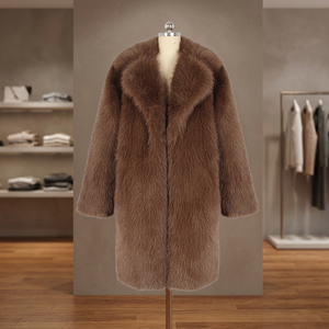 Vêtement d'hiver pour homme de luxe en gros, à manches longues, imperméable, réversible, écologique, en fourrure de renard véritable, 100% laine - Product Image 3