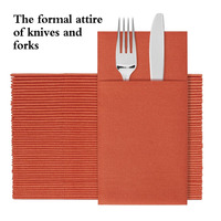 Serviettes de table personnalisées en papier 1 pli, serviettes de dîner, logo personnalisé, dorure rose, pour fournitures de fête