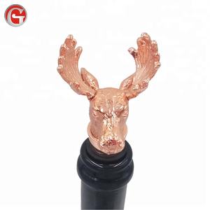 Fait de matériel En Alliage de Zinc et matériau silicone de qualité alimentaire Bouchon de Bouteille De <span class=keywords><strong>Vin</strong></span> Pour Les Cadeaux, Bar fête, Mariage - Product Image 4