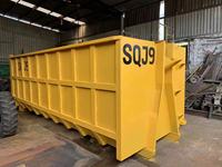 RNKJ Conteneur à benne basculante en acier de 1TB 2t 20Yard, personnalisé, conforme aux normes d'émission industrielles, pour la collecte des déchets de construction en extérieur