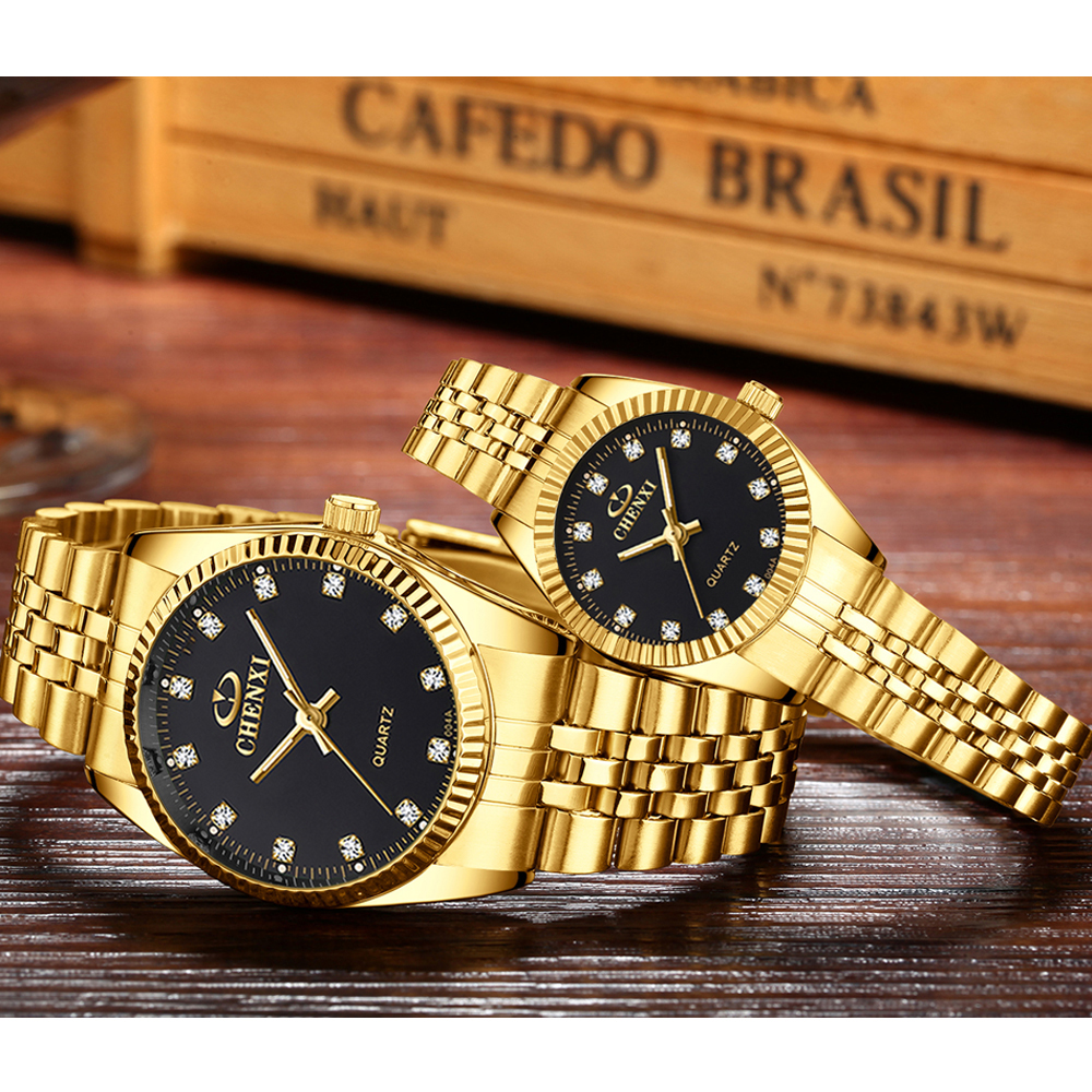 CHENXI 004A Lovers' Watches - Stylish Stainless Steel