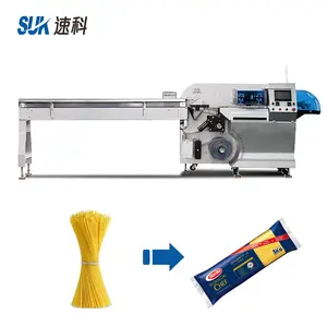 Mesin kemasan spaghetti otomatis, mesin kemasan spaghetti mie ramen instan segar pasta makaroni basah frozen