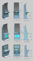 Gabinete Vertical Personalizado para Juegos de Habilidad, Marco de Pantalla Personalizado, Carcasa para Equipos de Entretenimiento que Funcionan con Monedas