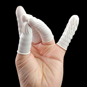 Guantes de Látex Naranja con Textura de Microdiamantes en Relieve para Protección de Manos en el Procesamiento de Alimentos, Desechables, No Estériles, Sin Polvo - Product Image 4