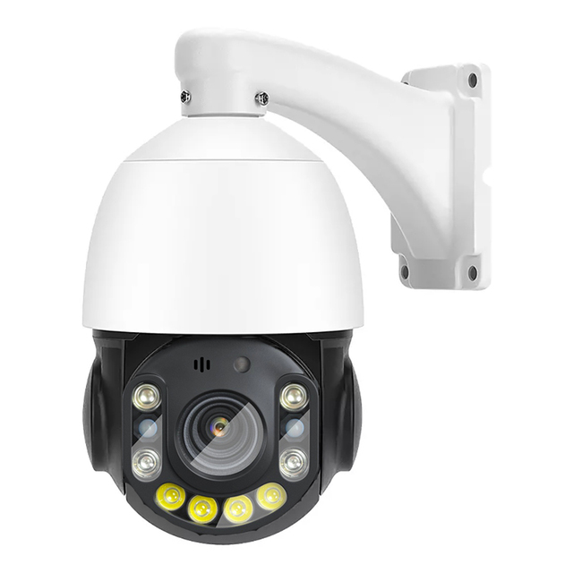 8MP Outdoor 4K POE Security Camera IMX415 30x Zoom Auto Tracking Two-Way Audio SD Card IP Camera Night Vision Built-in Mic NVR