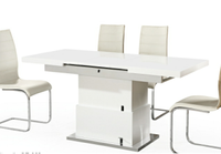 Table à manger rectangulaire pliable en bois extensible et réglable en hauteur, 6 places, 50 cm x 76 cm, design moderne, meubles pour la maison