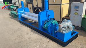 2026 Machine à cintrer la tôle semi-automatique, abordable, manuelle et électronique, à 3 rouleaux, hydraulique, compacte, pour le cintrage de plaques en cône - Product Image 2