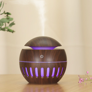 Creative New Humidifier USB Home Bedroom Desktop Atomizer <b>Wood</b> Design <b>Moisturizing</b> Night Light Less Than 0.5L Capacity - Product Image 5