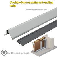 Bande d'étanchéité multifonctionnelle en alliage d'aluminium pour fond de porte Isolation phonique et coupe-vent anti-poussière pour cadre de porte Joint d'étanchéité central