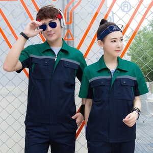 Combinaison de travail d'été durable pour hommes, vêtements de travail TC65/35 en polyester et coton, vêtements de sécurité - Product Image 2