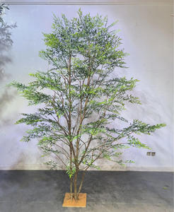 Árbol de sangre de dragón Artificial de alta calidad, árbol de bambú <span class=keywords><strong>del</strong></span> cielo <span class=keywords><strong>del</strong></span> <span class=keywords><strong>sur</strong></span>, decoración interior para el hogar y la Oficina, simulación de planta verde, árbol bonsái - Product Image 6