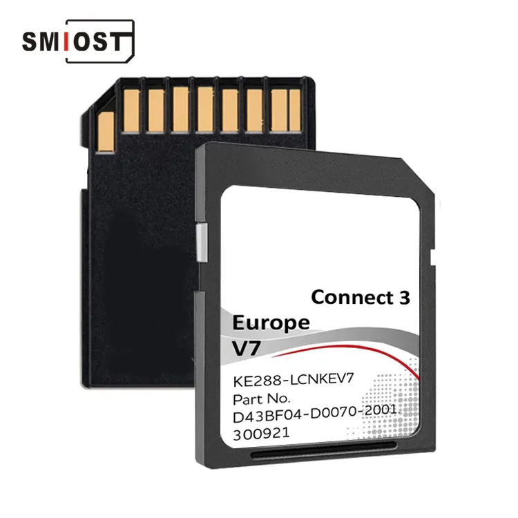 EU UK Connect3 V7 16GB Map Gps Card Changeable Cid Sd Card For Nissan