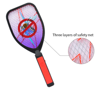 Raquette Anti-Moustiques Électrique Portable et Efficace pour le Camping