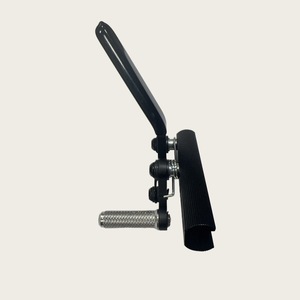 Freins de fauteuil roulant en alliage d'aluminium noir, accessoire de massage manuel, équipement de réadaptation compatible - Product Image 2