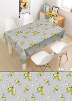 Nappe en PVC Imprimée Réutilisable Écologique Personnalisable Imperméable Anti-taches Résistante à l'Huile Facile à Nettoyer Rectangulaire pour la Maison