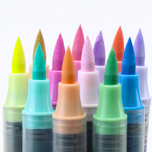 Vente flash - Stylo marqueur à encre visuelle à pointe de pinceau pour peinture acrylique liquide directe non toxique pour étudiants, 48 couleurs, grande capacité - Product Image 1