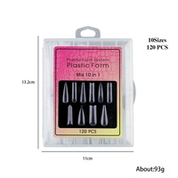 Nouveau Kit de Faux Ongles en ABS Style Français, Motif Serpent, 10-en-1, pour Extension d'Ongles et Photothérapie