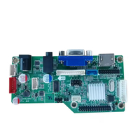 Placa Controladora de Pantalla LCD LVDS y EDP, Placa Controladora RTD2513 V2.1 VGA, Compatible con Convertidor de 12v para Módulo de Pantalla LCD