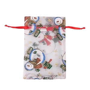 Mini Multi Color Christmas <b>Bags</b> Assorted Size <b>Goody</b> Party Gift Wrapping With Hanging Tags Cards for <b>Kids</b> Party Favors Supplies - Product Image 3