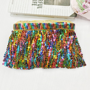 Nhà Máy Bán Hàng Trực Tiếp Hiệu Suất Khiêu Vũ Vành Đai Thắt Lưng Với Sequins Và Tua Hip Khăn - Product Image 3