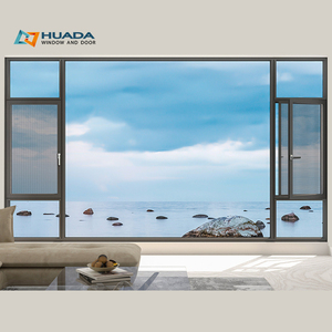 Finestre in Alluminio Certificate NFRC con Vetro Temperato Triplo, Finestre per Climi Freddi, Finestra a Battente con Zanzariera - Product Image 5