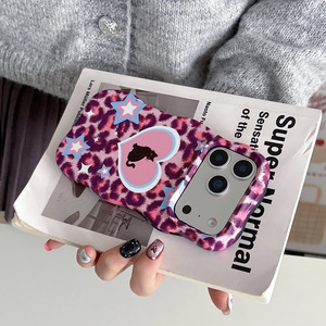 Custodia per <span class=keywords><strong>iPhone</strong></span> 17 Pro Max <span class=keywords><strong>con</strong></span> Stampa Leopardata Rosa e Gatto Nero a Cuore, Cover in PC Opaco per <span class=keywords><strong>iPhone</strong></span> 17 - Product Image 3