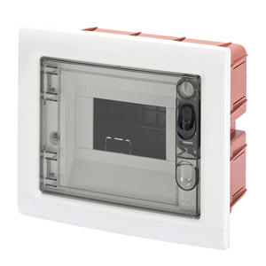 Per Gewiss in acciaio inox GW-40603 custodia a filo fumé porta trasparente IP65 impermeabile applicazione esterna 6M IP40 - Product Image 1