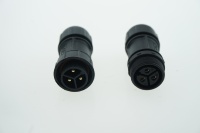 Connecteur de câble de soudage JIAHUI IP67 M21 3 broches à verrouillage par filetage, étanche et anti-électrocution, mâle vers femelle, pour éclairage LED