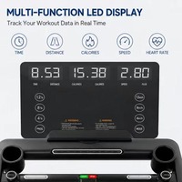 Cinta de Correr Plegable ZB-HTD-16 Lista para Enviar, en Stock, MOQ Bajo, Máquina Eléctrica para Correr, Carga de 150 kg, Logotipo Personalizado, Fitness en Casa