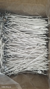 Support de mèche électroplaqué anti-rouille 14*3mm pour accessoires de fabrication de bougies, base métallique pour mèches en coton, support de mèche, languette de mèche - Product Image 5