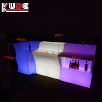 Bancone Bar LED Wireless con 16 Colori RGB, Fornitura Cinese, Arredamento Bar Illuminato per Esterni, Bancone Bar LED per Caffè