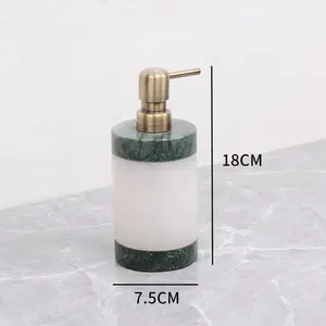 Neues Design heißer Verkauf Mason Marmor Muster Seifenspender für Bad mit Metallpumpe Seifenspender für Hände